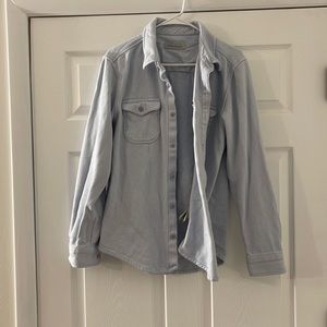 Outerknown Chroma Blanket Shirt in Heather Blue-Men’s M